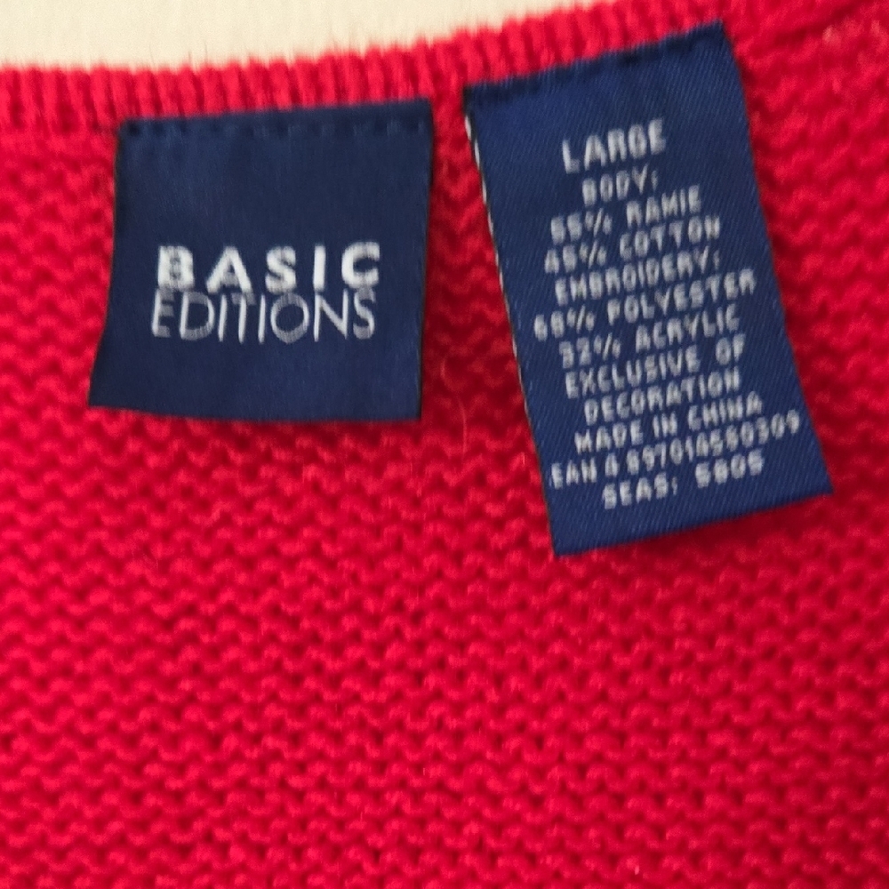 Vintage Christmas Basic Editions Snowflake Sweate… - image 2